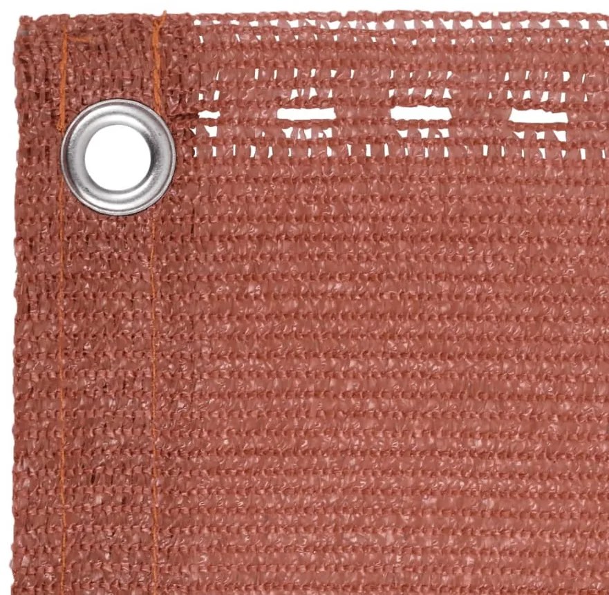 vidaXL Διαχωριστικό Βεράντας Τερακότα 120 x 600 εκ. από HDPE