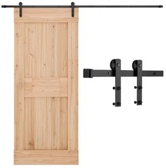 VEVOR 10FT Sliding Barn Door Hardware Kit for Single Sliding Barn Door I-shape