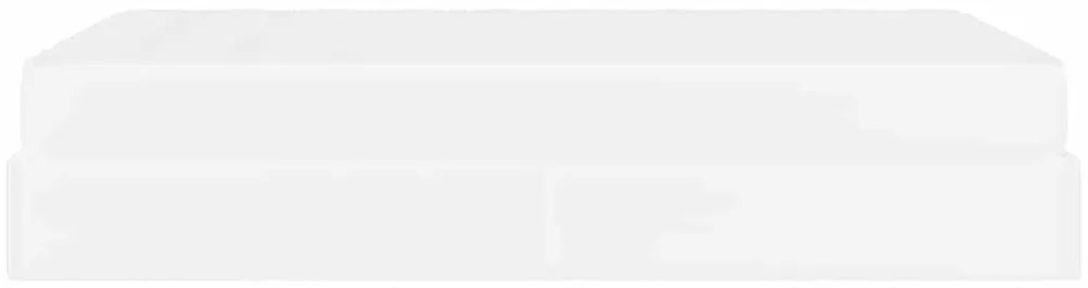 vidaXL Σκελετός κρεβατιού με στρώμα με στρώμα 2 pcs Λευκό PVC