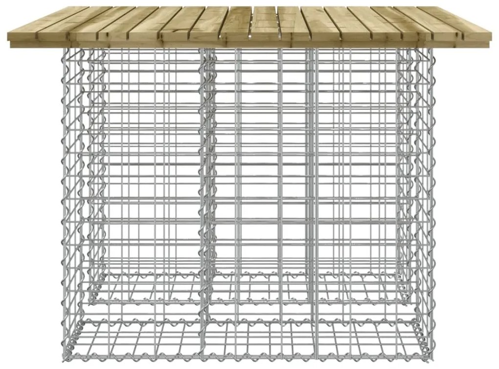 Παγκάκι Κήπου Συρματοκιβώτιο 100x102x72 εκ. Εμποτ. Ξύλο Πεύκου - Καφέ