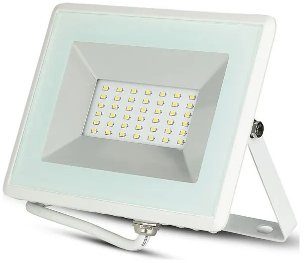 V-TAC Προβολέας Led 30W SMD E-SERIES 2550lm Άσπρο Σώμα Ζεστό Λευκό 5955