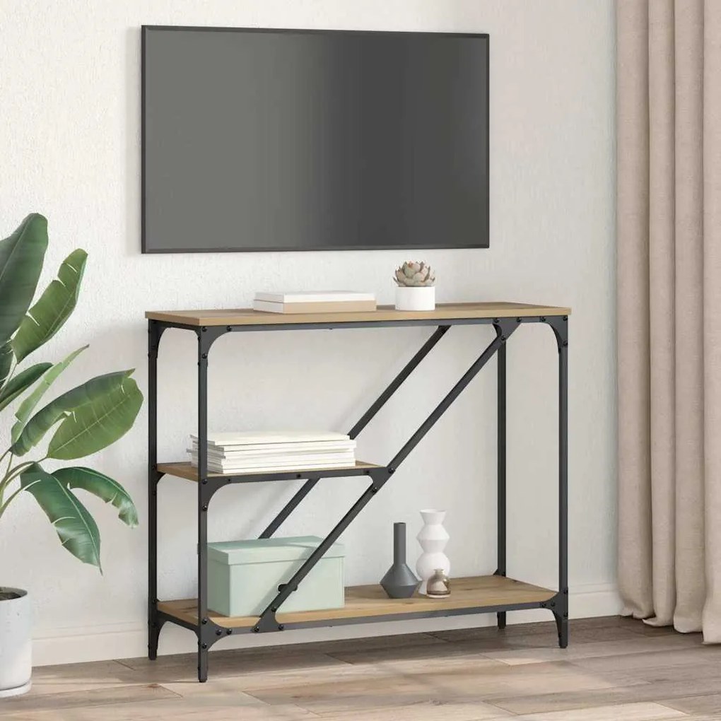 vidaXL Τραπέζι κονσόλας Artisan Oak 88,5 x 30 x 75 εκ.