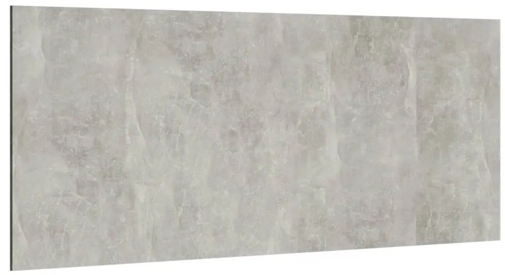 vidaXL Κεφαλάρι Κρεβατιού Γκρι Σκυροδέματος 200x1,5x80 εκ. Επεξ. Ξύλο