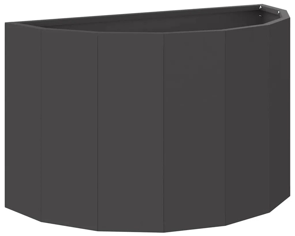 vidaXL Γλάστρα Μαύρο 60 x 30 x 35 εκ Ατσάλι