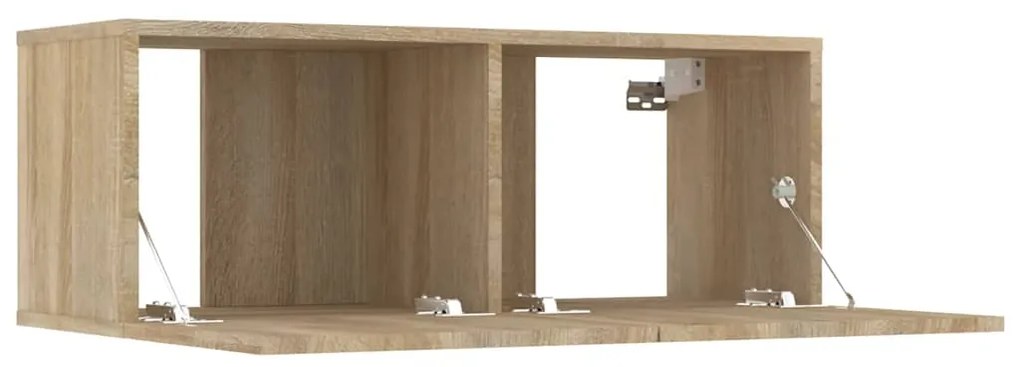 vidaXL Έπιπλα Τηλεόρασης 2 τεμ. Sonoma Δρυς 80x30x30 εκ. Επεξ. Ξύλο
