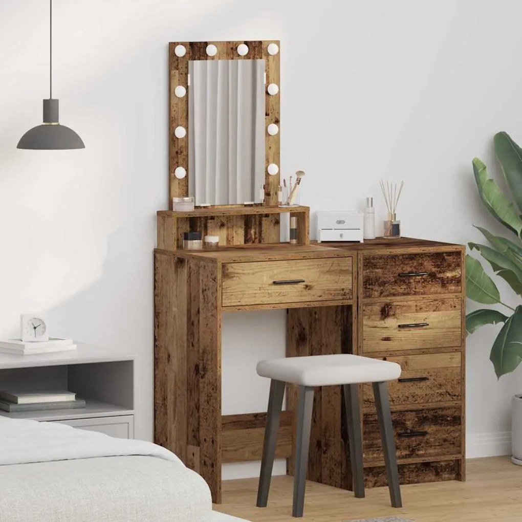 vidaXL Τραπέζι περιποίησης Καφέ 50 x 41 x 140 εκ. Επεξεργασμένο ξύλο