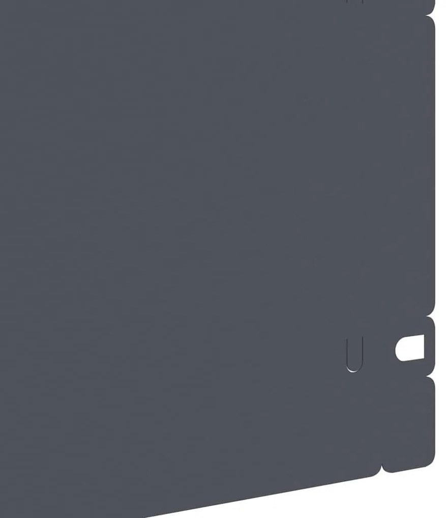 vidaXL Περιγράμματα γκαζόν 30 pcs Ανθρακί 103 x 0,05 x 22 εκ Ατσάλι