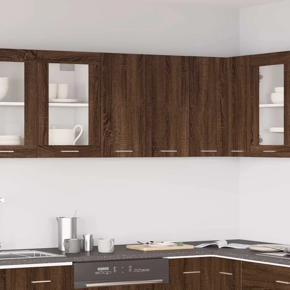 vidaXL Κρεμαστό Ντουλάπι Lyon Καφέ Δρυς 60x31x60εκ. Επεξεργασμένο Ξύλο