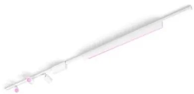 Έξυπνο Φωτιστικό Οροφής Ράγας Led Κιτ 271,5cm Τρία Σποτ RGBW Perifo Hue Philips Hue-929003117601-Λευκό 929003117601