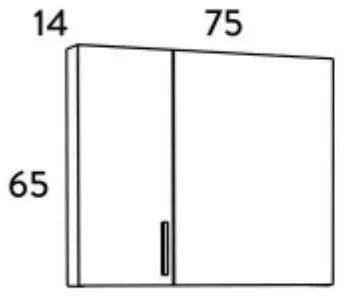 Σετ Mπάνιου SIENA 75 Λευκό 75x46x160 εκ.