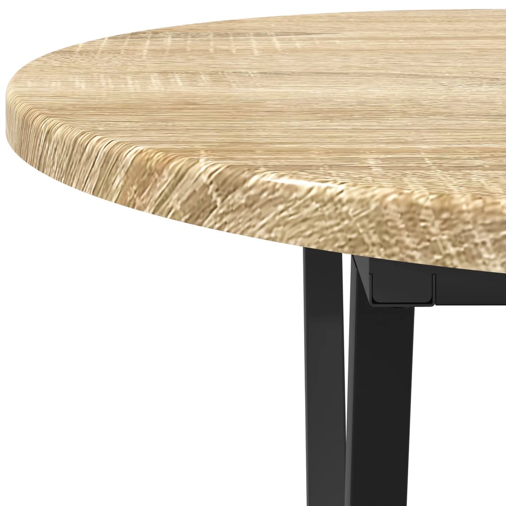 vidaXL τραπεζάκι σαλονιού από δρυς Sonoma 80x40x40,5 cm από ξύλο και μέταλλο