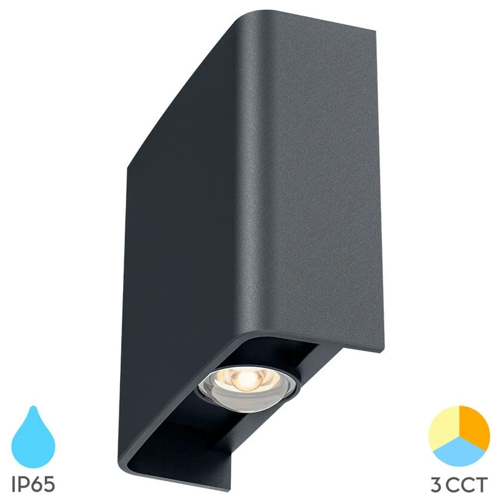 Φωτιστικό Επίτοιχο Braytron BG38-03182 Γκρι (Grey) CCT3