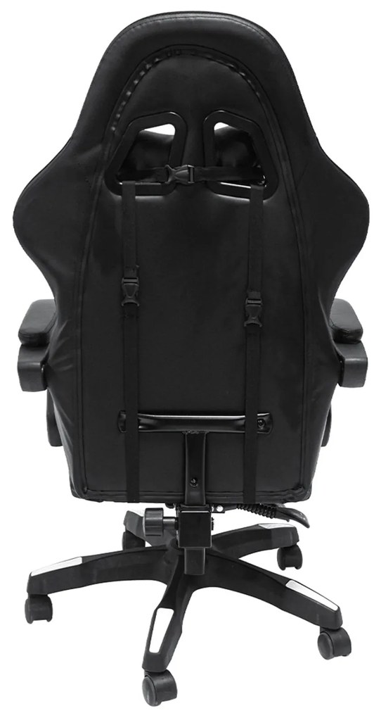 ΠΟΛΥΘΡΟΝΑ GAMING DARREN HM1203.10 ΜΑΥΡΟ-ΓΚΡΙ PVC &amp; NYLON 51x49x125Υεκ.