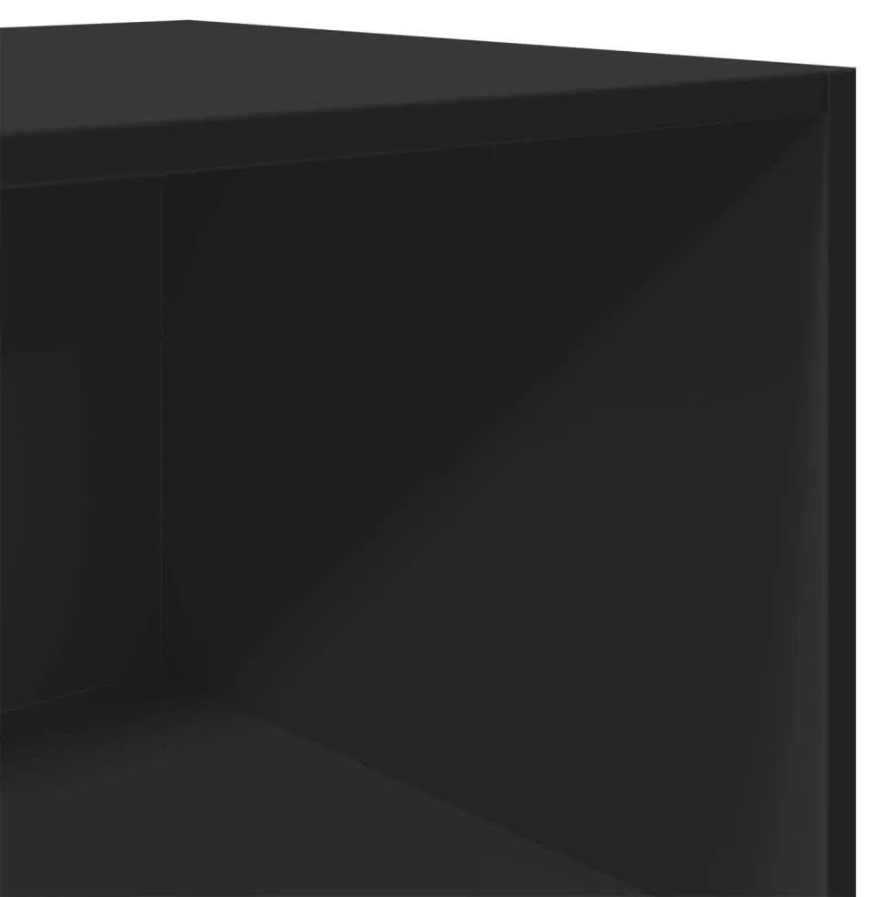 vidaXL Ντουλάπι Μαύρο 40x41x185 εκ. Επεξεργασμένο Ξύλο