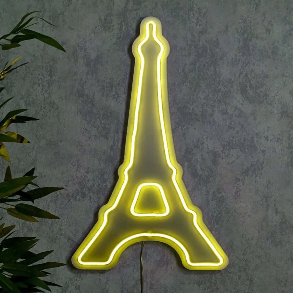 Διακοσμητικό Φωτιστικό Τοίχου Eiffel Tower Paris 395NGR2493 28x55,5cm Led 36W Yellow Wallity