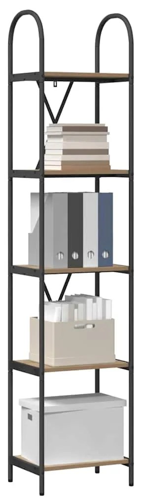 vidaXL Ράφι Βιβλίων artisan δρυς 40 x 30 x 183 εκ Επεξεργασμένο ξύλο
