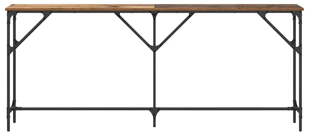 vidaXL Τραπέζι κονσόλας Παλιό Ξύλο 180 x 23 x 75 cm