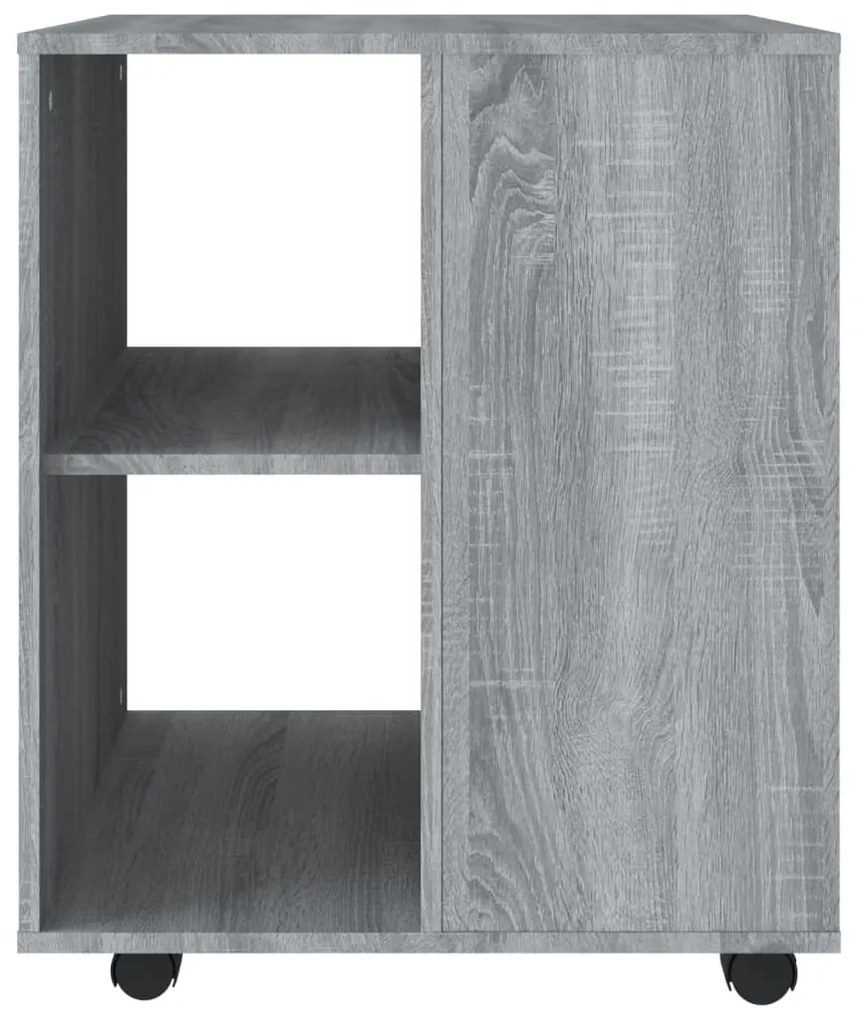 vidaXL Ντουλάπι Με Ροδάκια Γκρι Sonoma 60 x 53 x 72 εκ. Επεξεργ. Ξύλο