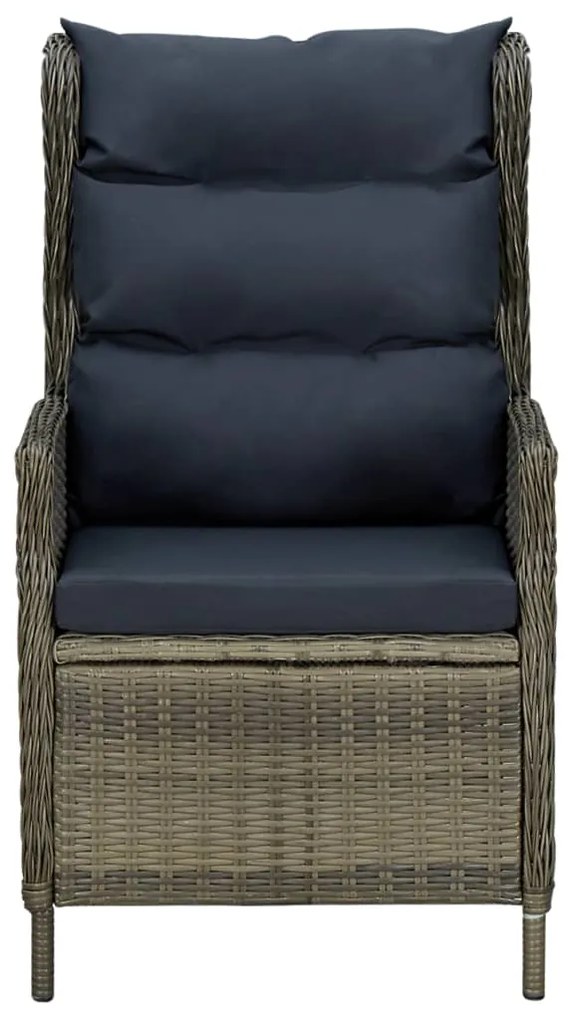 vidaXL Σετ Τραπεζαρίας Κήπου 3 Τεμαχίων Καφέ