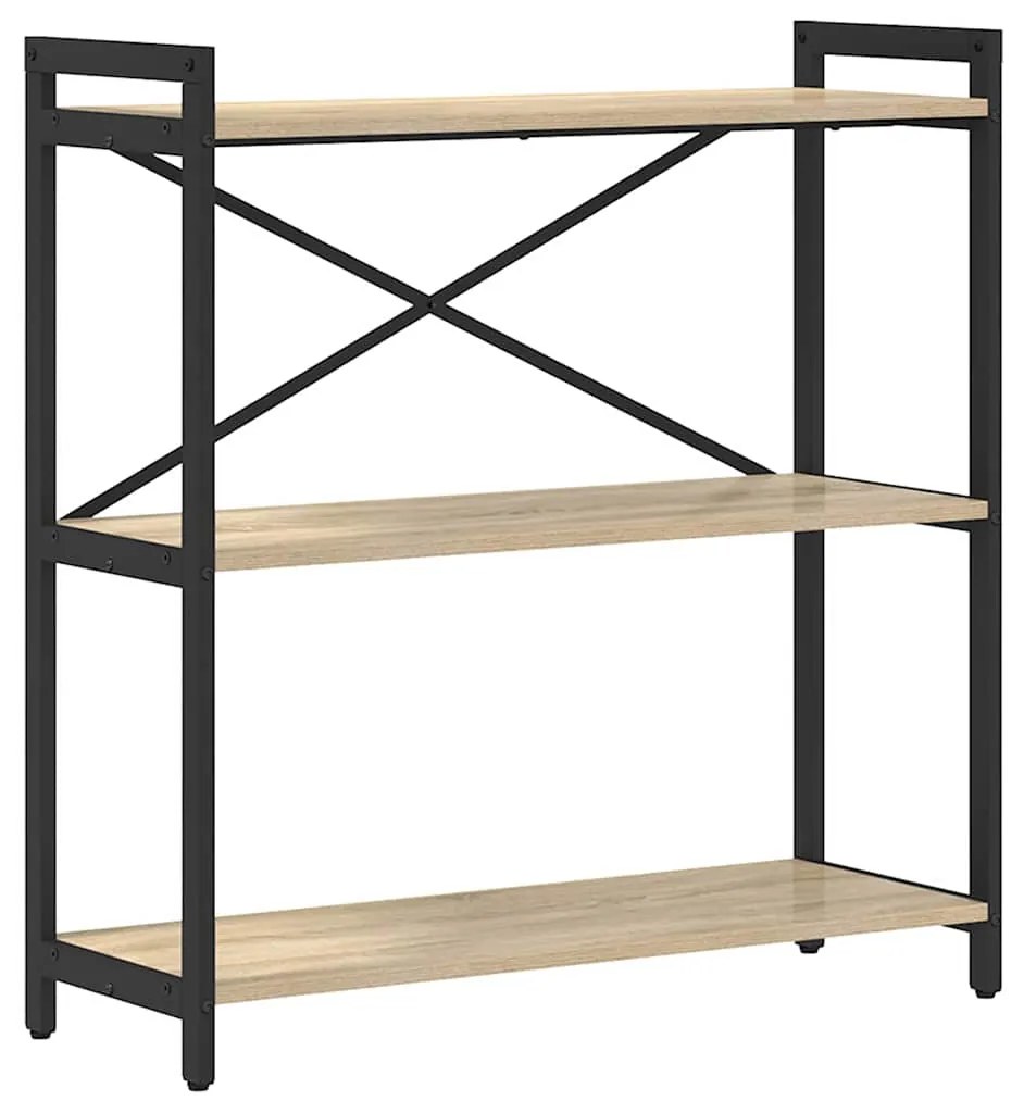 vidaXL Βιβλιοθήκη Sonoma Δρυς 80 x 30 x 83 εκ Επεξεργασμένο ξύλο