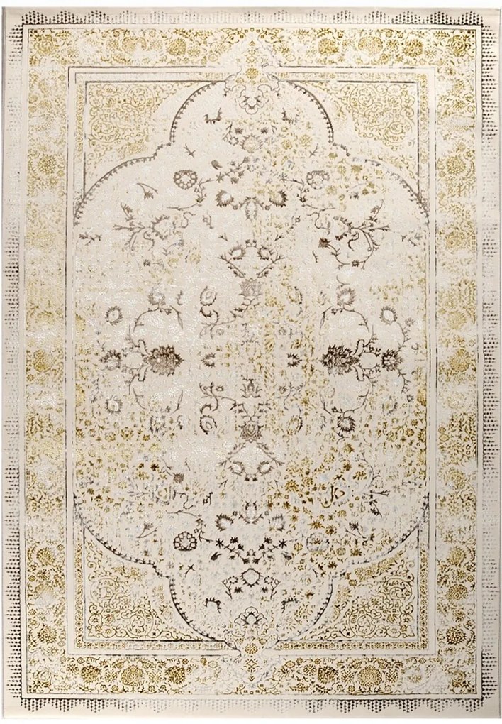 Χαλί Kashan 39552-075 Beige-Gold Merinos 200X290cm