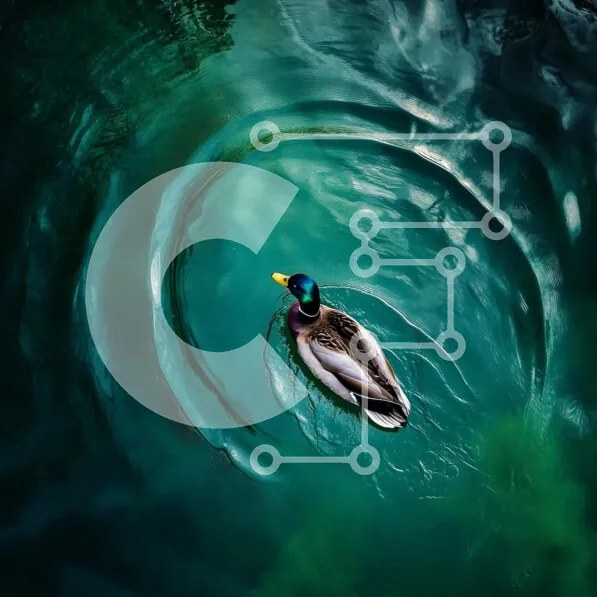 Intra Συλλεκτικό Ξύλινο Παζλ Plywood 4mm - Πάπια που κολυμπά σε ήρεμα νερά Σε Ξύλινο Κουτί - Διαστάσεις: 10x10 cm – 25 κομμάτια