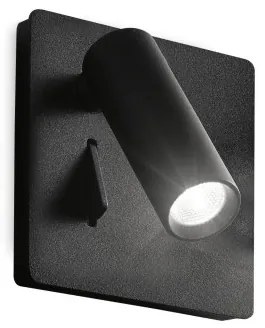 Απλίκα Φωτιστικό Τοίχου LED 3W Μαύρο Reading Light Lite 250113 Ideal Lux 250113