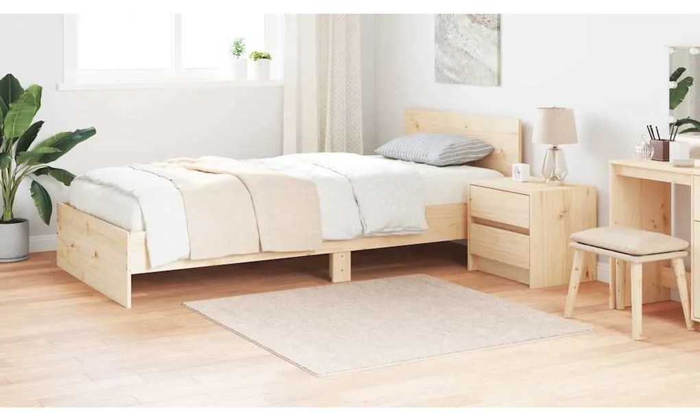 vidaXL Χαλί Κρεμ 120 x 120 cm Πολυπροπυλένιο