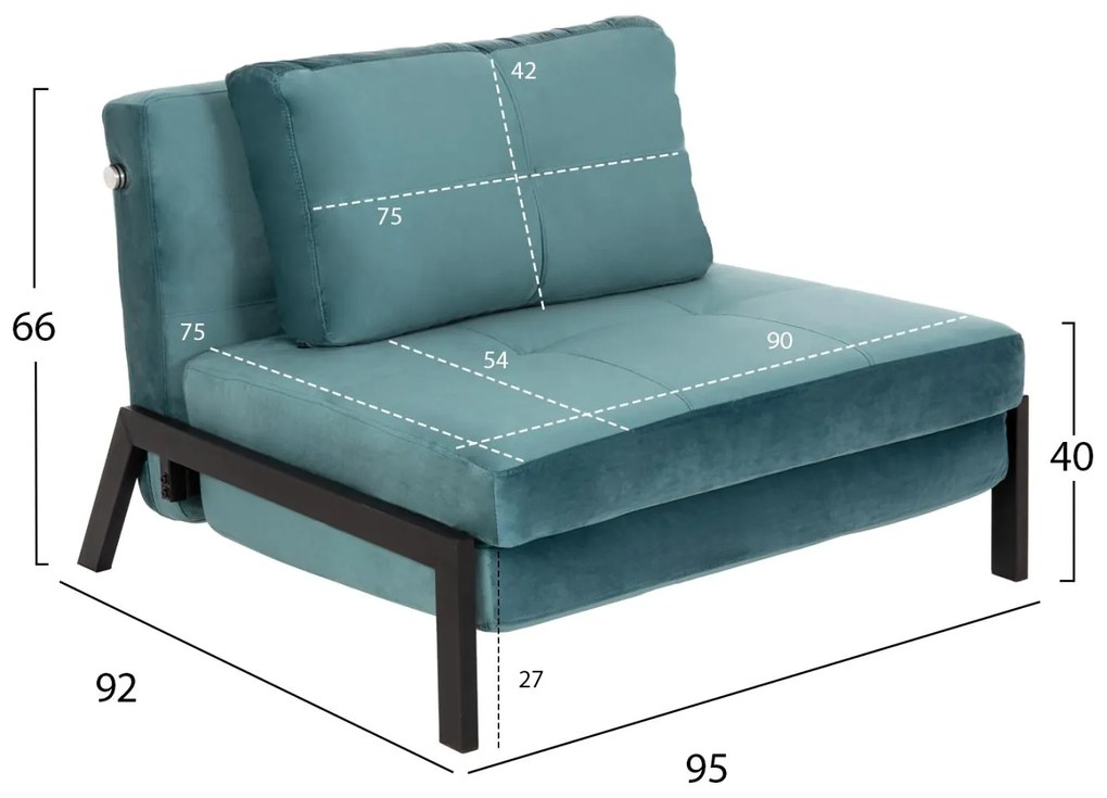 ΠΟΛΥΘΡΟΝΑ ΚΡΕΒΑΤΙ CONSTANCE ΑΠΟ ΒΕΛΟΥΔΟ ΒΕΡΑΜΑΝ  95x92x66Υ εκ. 95x92x66 εκ.