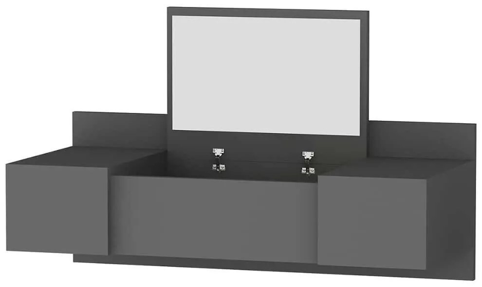Τουαλέτα Με Καθρέπτη Zakkum 550ARN2223 100x39,1x33cm Anthracite