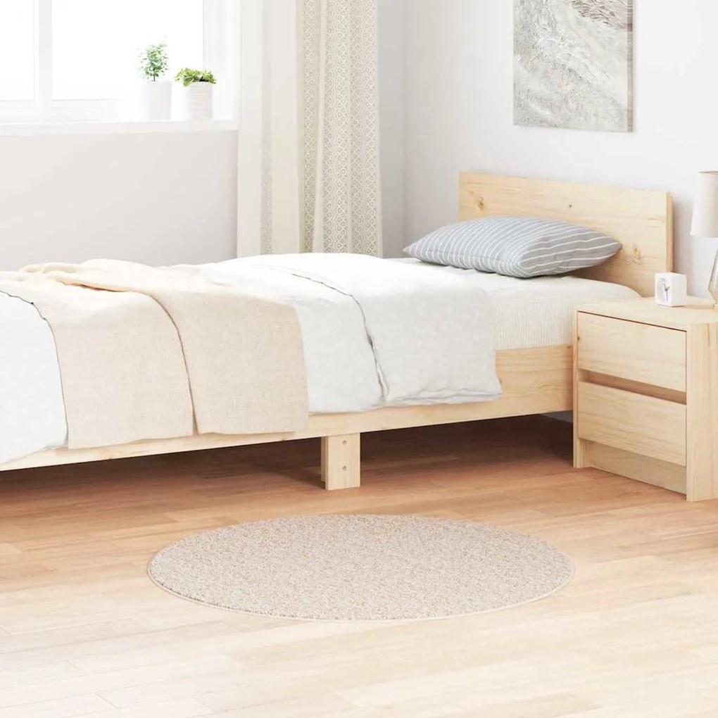 vidaXL Χαλί Κρεμ 90 x 90 cm Πολυπροπυλένιο