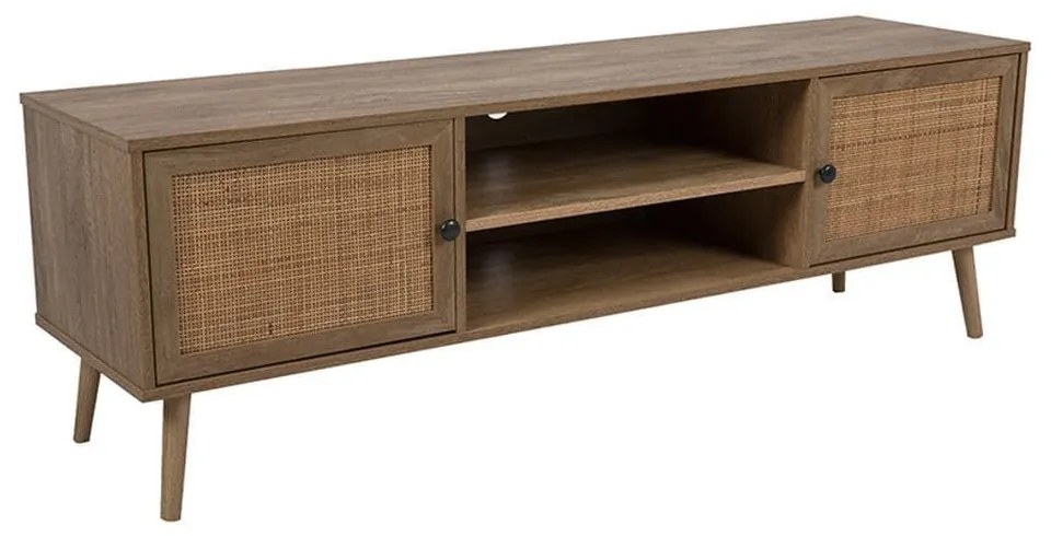 Έπιπλο Τηλεόρασης Ammos 05-0471 Me Rattan 150x39x49 Natural