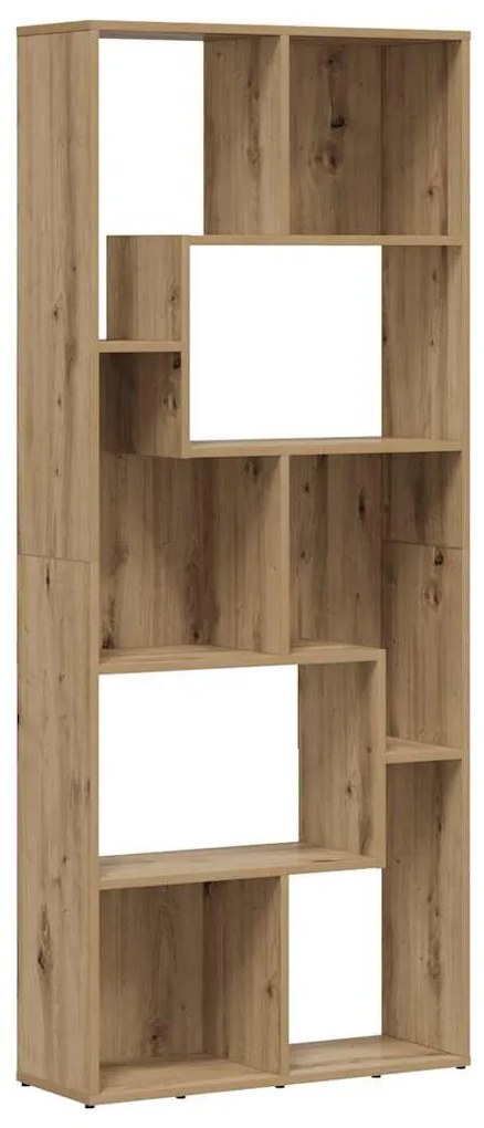 vidaXL Βιβλιοθήκη Αρτισιανή Δρυς 67x24x161 εκ. Επεξ. Ξύλο