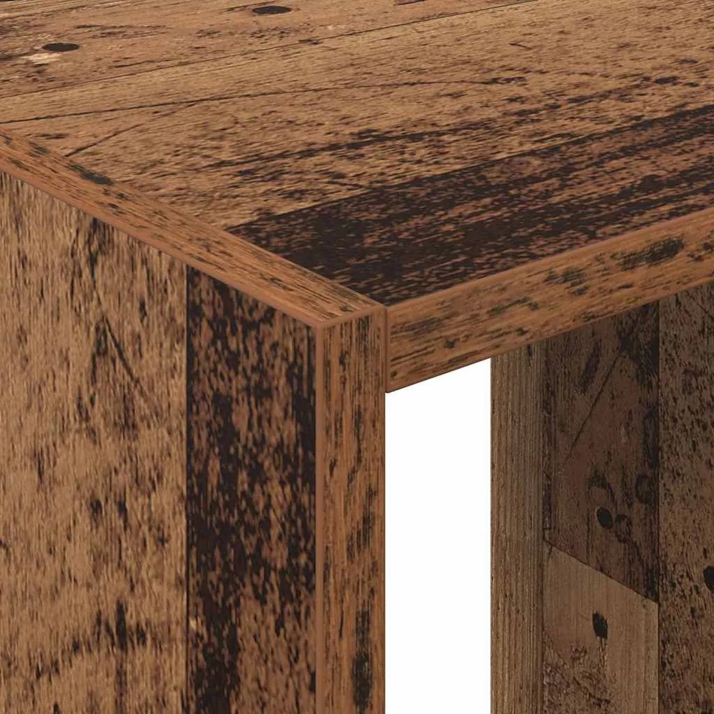 vidaXL Ντουλάπι με ράφι με αποθήκευση Παλιό ξύλο 77 x 48 x 102 cm