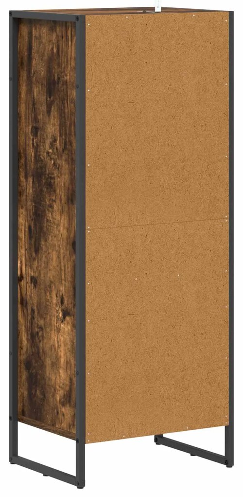 vidaXL Ντουλάπι Μπάνιου με συρτάρι Καπνιστό Δρύς 40 x 30 x 100 εκ