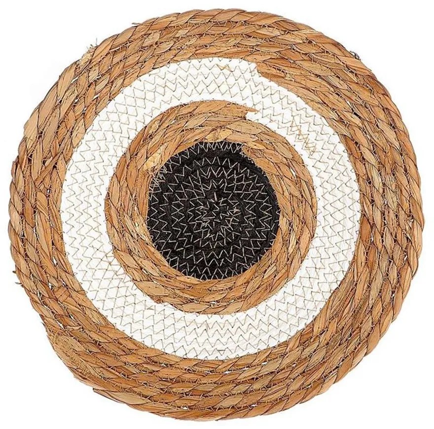 Διακοσμητικό Τοίχου Ψάθινη Πιατέλα 012.862464186 Φ60x10cm Multi Ψάθα