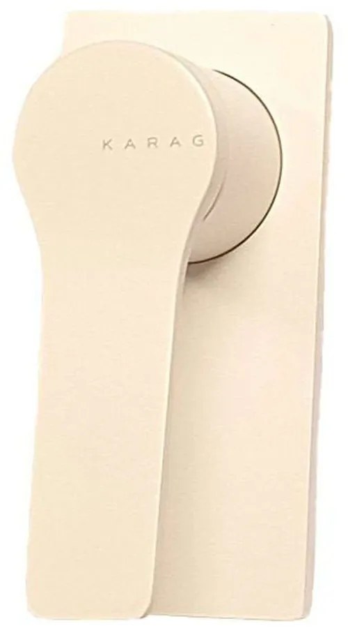 Μίκτης Ντους Μονός Andare WNX348A73Ph White Mat Karag Κεραμικό,Ορείχαλκος