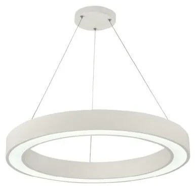 Κρεμαστό Φωτιστικό Οροφής LED 88W 3CCT Μέταλλο &amp; Ακρυλικό Inlight-6073-80-WH-Λευκό 6073-80-WH