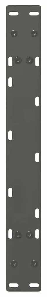 vidaXL Πόδια Τραπεζιού Σαλονιού Σχήματος Α 2 τεμ. Ανθρακί 60x(30-31) εκ. Ατσάλι