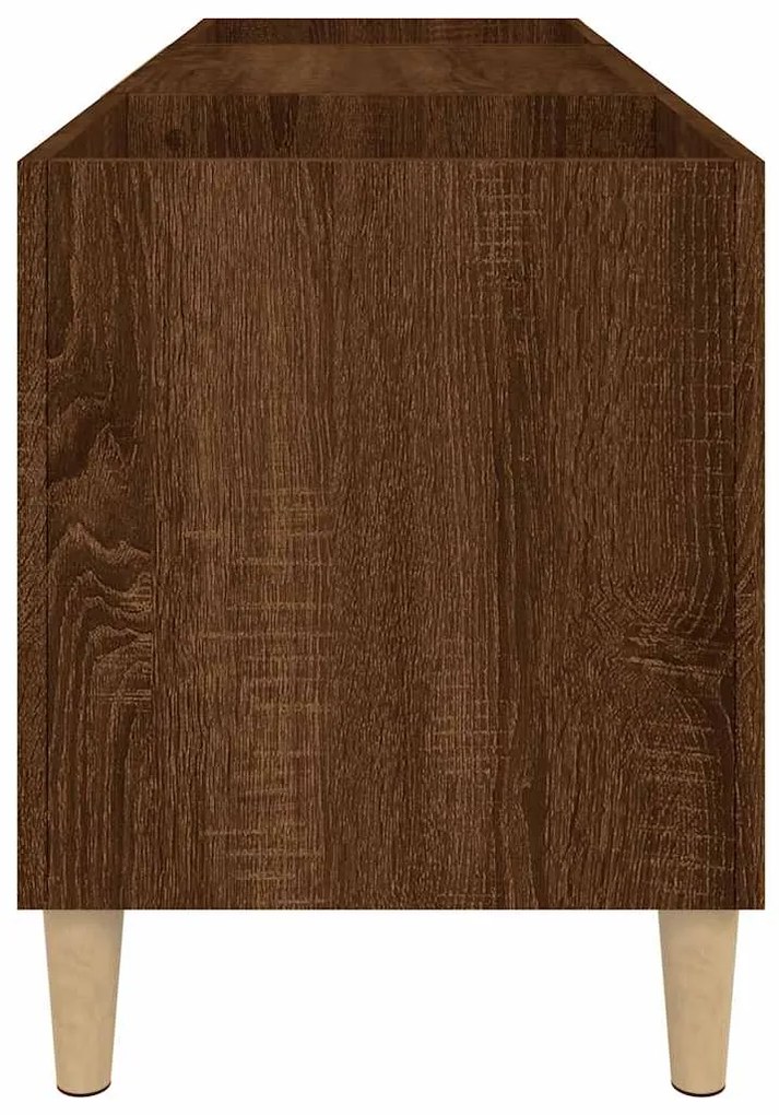 vidaXL Δισκοθήκη Καφέ Δρυς 121 x 38 x 48 εκ. από Επεξεργασμένο Ξύλο