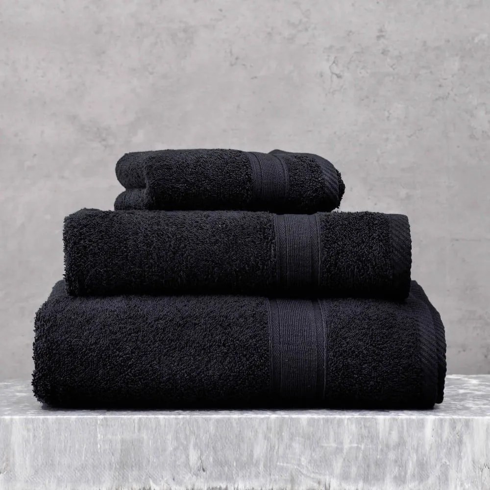 Πετσέτα Illusion Black Ρυθμός Χεριών 30x50cm 100% Cotton