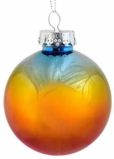 Χριστουγεννιάτικη Μπάλα Ιριδίζον 8cm 53169b