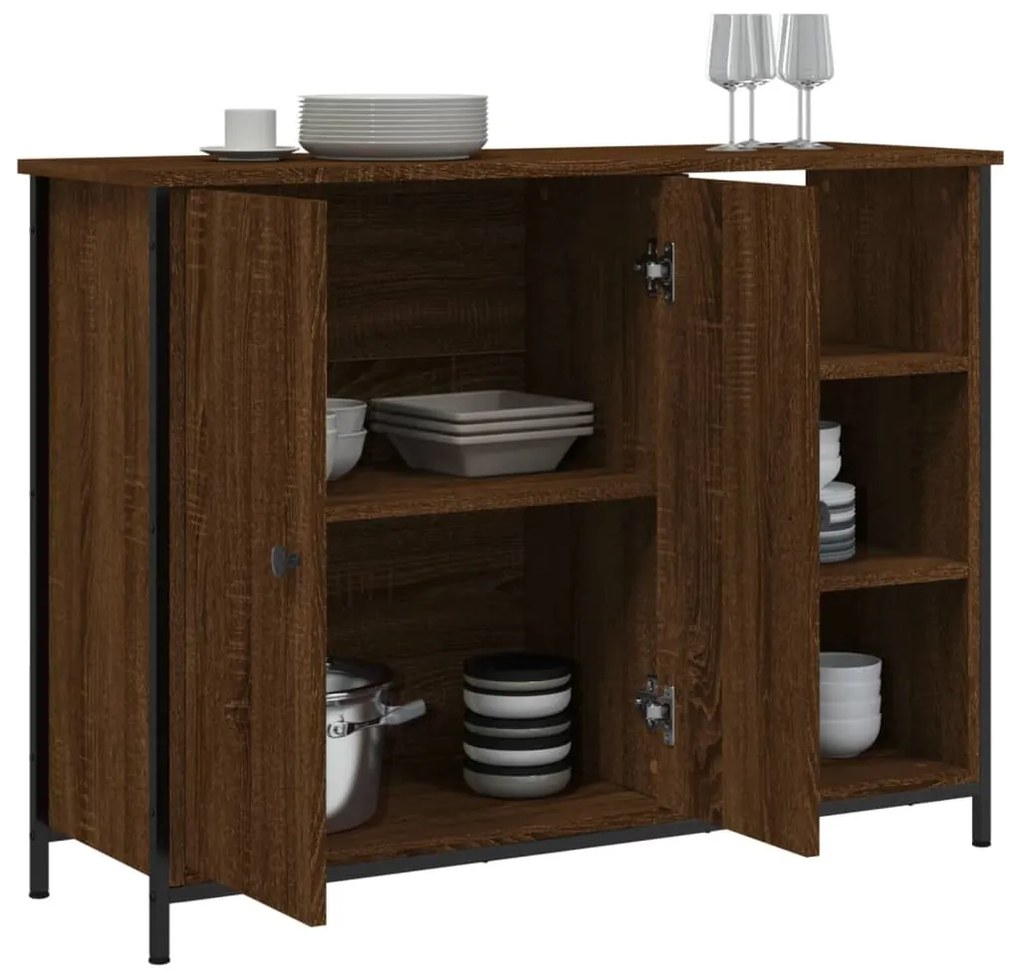 vidaXL Μπουφές Καφέ Δρυς 100x33x75 εκ. από Επεξεργασμένο Ξύλο