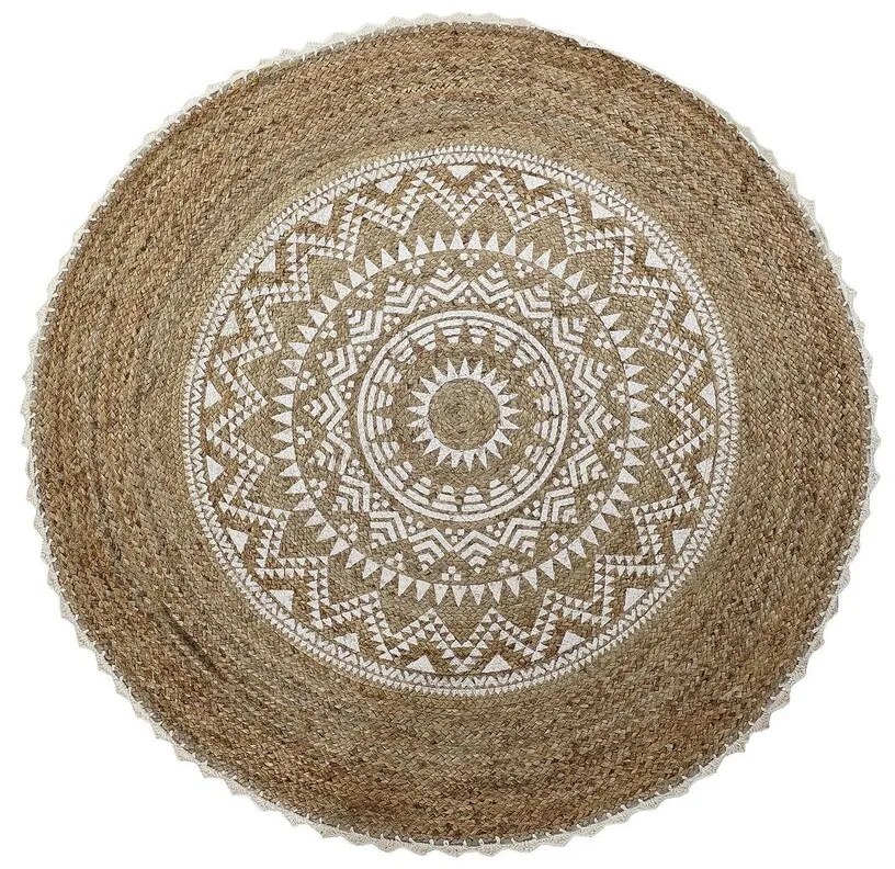 Χαλί DKD Home Decor Καφέ Mandala (200 x 200 x 0,75 cm)
