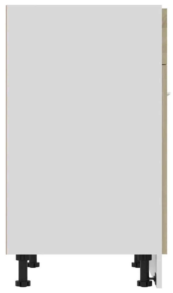 Ντουλάπι με Συρτάρι Sonoma Δρυς 60x46x81,5 εκ. Επεξ. Ξύλο - Καφέ