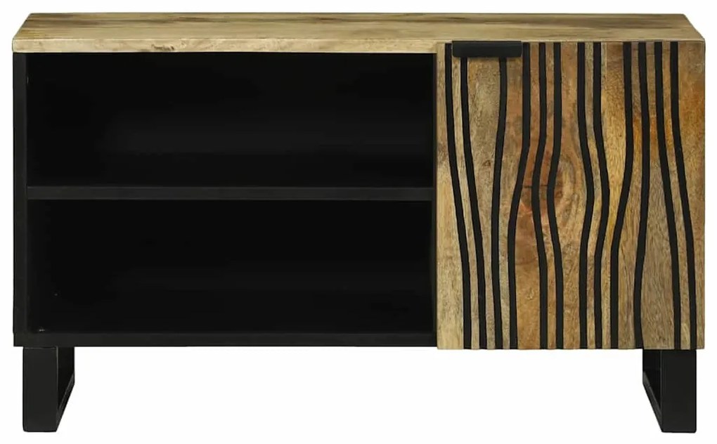 vidaXL Έπιπλο Τηλεόρασης Καφέ 80 x 33 x 46 εκ Μασίφ ξύλο μάνγκο