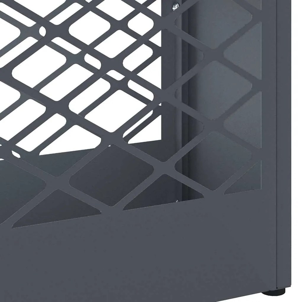 vidaXL Σχέδιο & βάση αποθήκευσης Ανθρακί 28 x 12 x 41 εκ Ατσάλι