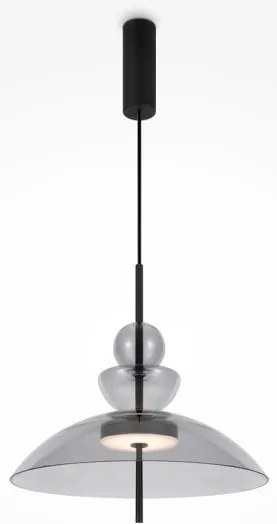 Κρεμαστό Φωτιστικό Οροφής LED 12W Γυαλί Φ40cm Bangkok Maytoni MOD185PL-L11B3K3 Γκρι