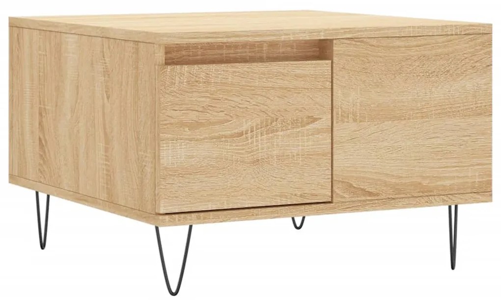 vidaXL Τραπεζάκι Σαλονιού Sonoma Δρυς 55x55x36,5εκ. Επεξεργασμένο Ξύλο