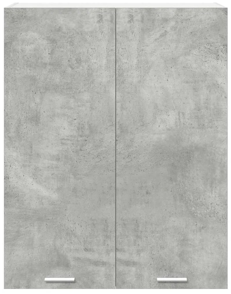 vidaXL Κρεμαστό ντουλάπι με πόρτα Σκυρόδεμα Γκρι 80 x 31 x 100 εκ.